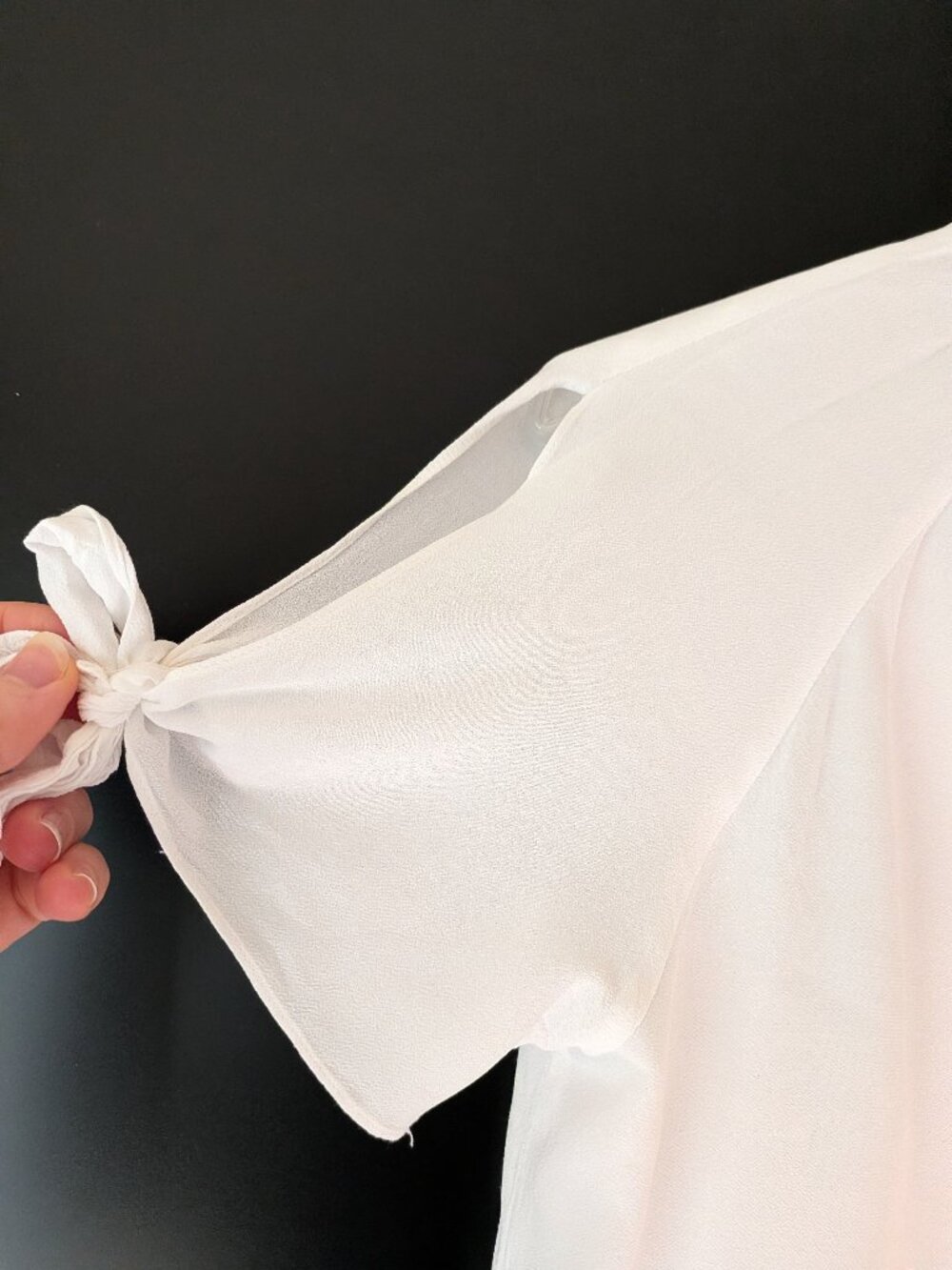 Simple White Translucent Shirt - Picture 7 of 9
